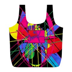 Club Fitstyle Fitness By Traci K Full Print Recycle Bag (l) by tracikcollection