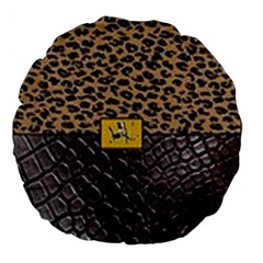 Cougar By Traci K Large 18  Premium Flano Round Cushions