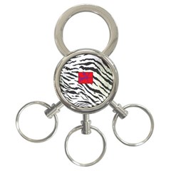 Striped By Traci K 3-ring Key Chain