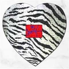 Striped By Traci K Jigsaw Puzzle (heart)