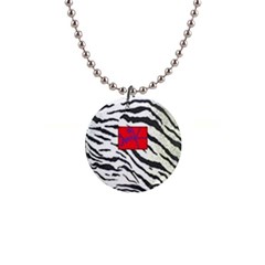 Striped By Traci K 1  Button Necklace