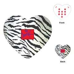 Striped By Traci K Playing Cards Single Design (heart)