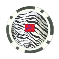 Striped By Traci K Poker Chip Card Guard by tracikcollection