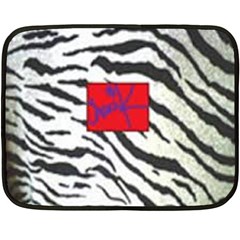 Striped By Traci K Double Sided Fleece Blanket (mini) 