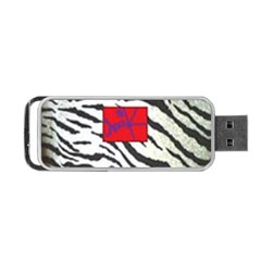 Striped By Traci K Portable Usb Flash (one Side) by tracikcollection