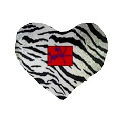 Striped By Traci K Standard 16  Premium Heart Shape Cushions