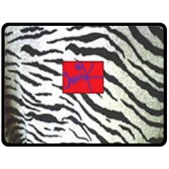 Striped By Traci K Double Sided Fleece Blanket (large)  by tracikcollection