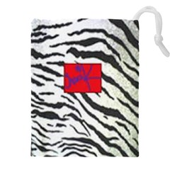 Striped By Traci K Drawstring Pouch (4xl) by tracikcollection