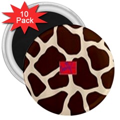 Giraffe By Traci K 3  Magnets (10 Pack)  by tracikcollection