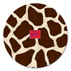 Giraffe By Traci K Magnet 5  (round) by tracikcollection