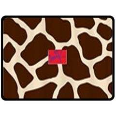 Giraffe By Traci K Fleece Blanket (large)  by tracikcollection