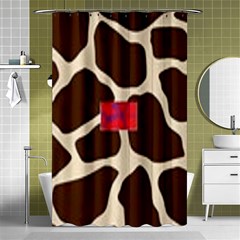 Giraffe By Traci K Shower Curtain 48  X 72  (small)  by tracikcollection