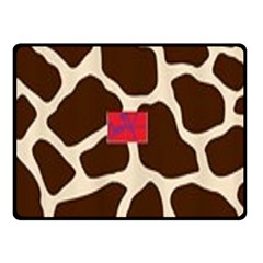 Giraffe By Traci K Double Sided Fleece Blanket (small)  by tracikcollection