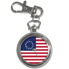 Betsy Ross Flag Usa America United States 1777 Thirteen Colonies Vertical Key Chain Watches by snek