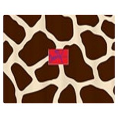 Giraffe By Traci K Double Sided Flano Blanket (medium)  by tracikcollection