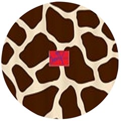 Giraffe By Traci K Wooden Bottle Opener (round) by tracikcollection