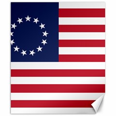 Betsy Ross Flag Usa America United States 1776 1777 Thirteen Colonies Maga Canvas 20  X 24  by snek