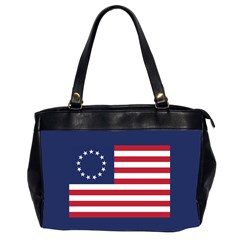 Betsy Ross Flag Usa America United States 1777 Thirteen Colonies Maga  Oversize Office Handbag (2 Sides) by snek