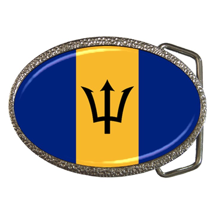 Flag of Barbados Belt Buckles