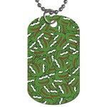 Pepe the Frog Face pattern Green Kekistan meme Dog Tag (One Side) Front