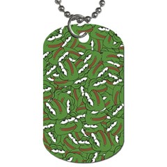 Pepe The Frog Face Pattern Green Kekistan Meme Dog Tag (two Sides) by snek