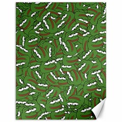 Pepe The Frog Face Pattern Green Kekistan Meme Canvas 12  X 16  by snek