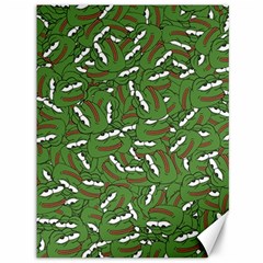 Pepe The Frog Face Pattern Green Kekistan Meme Canvas 36  X 48  by snek