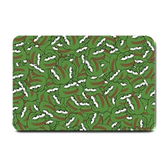 Pepe The Frog Face Pattern Green Kekistan Meme Small Doormat  by snek