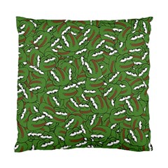 Pepe The Frog Face Pattern Green Kekistan Meme Standard Cushion Case (two Sides) by snek