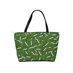 Pepe the Frog Face pattern Green Kekistan meme Classic Shoulder Handbag Back