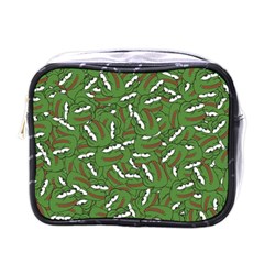 Pepe The Frog Face Pattern Green Kekistan Meme Mini Toiletries Bag (one Side) by snek