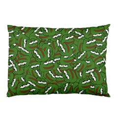 Pepe The Frog Face Pattern Green Kekistan Meme Pillow Case (two Sides) by snek