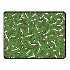 Pepe The Frog Face Pattern Green Kekistan Meme Double Sided Fleece Blanket (small)  by snek