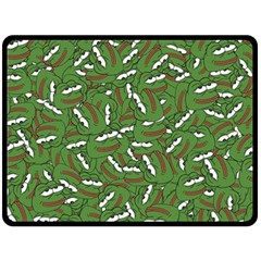 Pepe The Frog Face Pattern Green Kekistan Meme Double Sided Fleece Blanket (large)  by snek