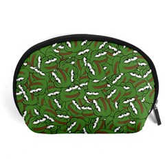 Pepe The Frog Face Pattern Green Kekistan Meme Accessory Pouch (large) by snek