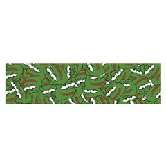 Pepe The Frog Face Pattern Green Kekistan Meme Satin Scarf (oblong) by snek