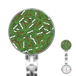 Pepe the Frog Face pattern Green Kekistan meme Stainless Steel Nurses Watch Front