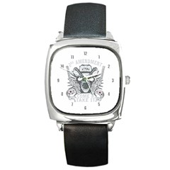 2nd Amendment 2a Defenders 1791 Come And Take It Skull With Guns Square Metal Watch by snek