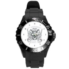 2nd Amendment 2a Defenders 1791 Come And Take It Skull With Guns Round Plastic Sport Watch (l) by snek