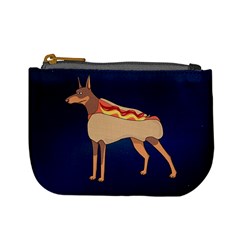 Funny Doberman Hot Dog Mini Coin Purse