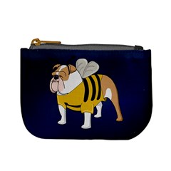 Funny Honey Bee Bulldog Mini Coin Purse