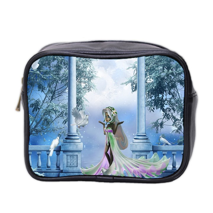 Cute Fairy With Dove Mini Toiletries Bag (Two Sides)