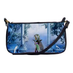 Cute Fairy With Dove Shoulder Clutch Bag by FantasyWorld7