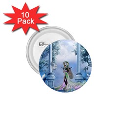 Cute Fairy With Dove 1 75  Buttons (10 Pack) by FantasyWorld7