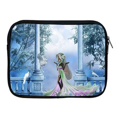 Cute Fairy With Dove Apple Ipad 2/3/4 Zipper Cases by FantasyWorld7