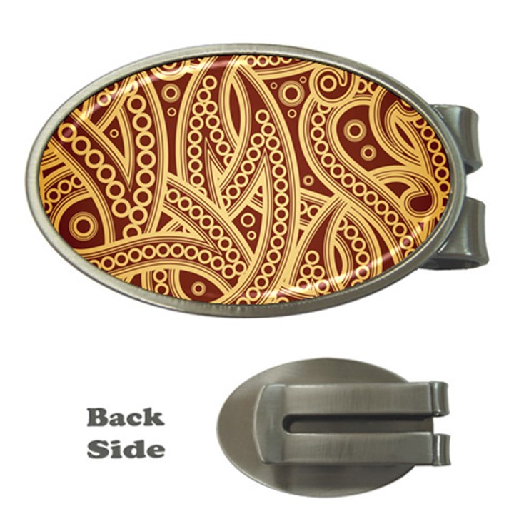 Fine pattern Money Clips (Oval) 