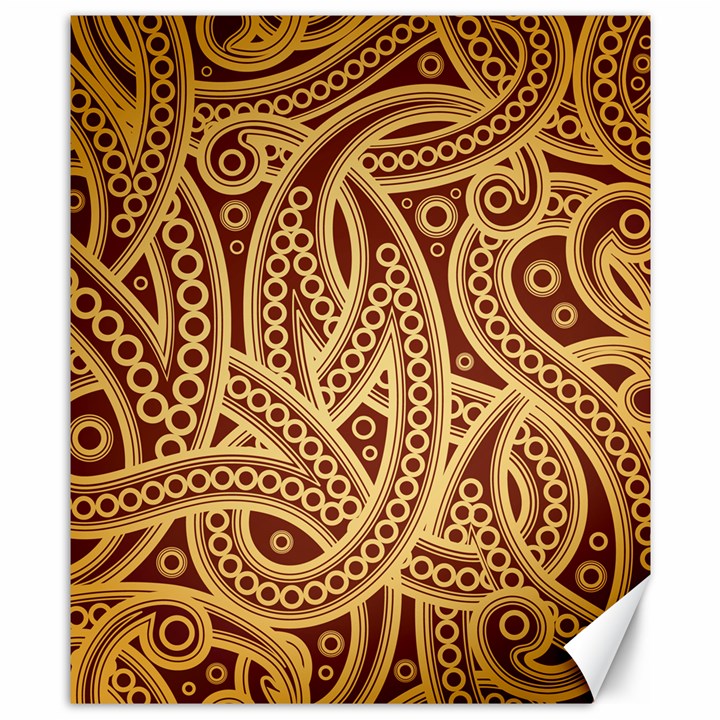 Fine pattern Canvas 8  x 10 