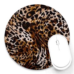 Cheetah By Traci K Round Mousepads by tracikcollection