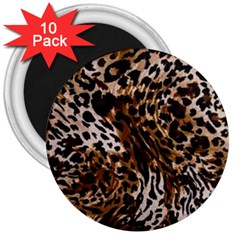 Cheetah By Traci K 3  Magnets (10 Pack)  by tracikcollection