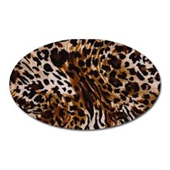 Cheetah By Traci K Oval Magnet by tracikcollection